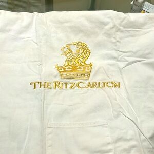 THE RITZ CARLTON Gold embroidered scarf bag or as need it